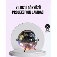 Pileli Store USB Şarjlı Uzay Temalı Işık Projektörü Hava Nemlendirici