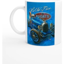 Meschain Bugatti Type 35 ve Helle Nice Temalı Retro Kupa Bardak