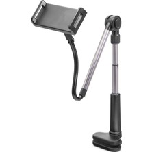 Evimdeyokyok Teleskopi̇k Mafsalli Masa Kenari Telefon ve Tablet Standi - Siyah ND1053