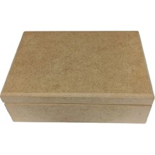 Meschain Artdeco Ahşap Dikdörtgen Kutu Freze 19X13,5X7CM
