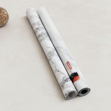 Royaleks Beyaz Mermer Desenli Kendinden Yapışkanlı Folyo 3 M x 60 cm