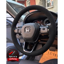 Hasakman Honda Zr-V Direksiyon Kılıfı Alcantara Süet Monza Black Serisi Siyah 2023-2026