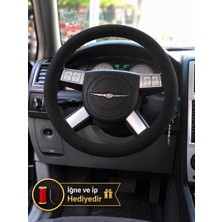 Hasakman Chrysler 300 Direksiyon Kılıfı Alcantara Süet Monza Black Serisi Siyah 2004-2010