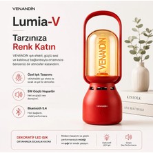Lumia-V Venandin Z15-V Lumia-V LED Lıght Kırmızı Renk Işıklı Dekoratif Lambalı Bluetooth Hoparlör