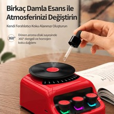 Venandin Z18 Gromo Bluetooth Hoparlör Retro Rgb Hoparlör ve 360° Dönen Aroma Diskli Esans Koku Dağıtıcı