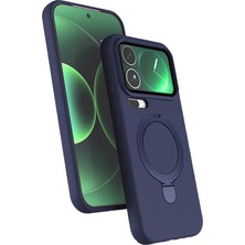 Khayra Xiaomi 17 Pro Max Kılıf 360 Derece Döner Standlı Magsafe Kamera Lens Korumalı Silikon Khyr