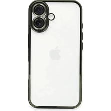 Northcity Apple iPhone 16 Plus Uyumlu Kılıf Lensli Silikon - Yeşil