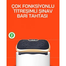 Pileli Store Vücut Şekillendirmeye Yardımcı Titreşimli Spor Platformu
