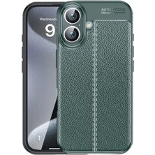 Northcity Apple iPhone 16 Uyumlu Kılıf Auto Focus Kapak - Koyu Yeşil