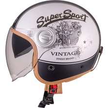 Nukro B-108 Super Sport Gri-Siyah Açık Motosiklet Kaskı