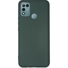 Northcity Infinix Hot 10 Play Uyumlu Kılıf Nano Içi Kadife Silikon - Koyu Yeşil