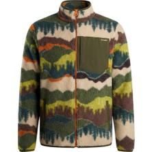Cazador Caz 55620 Kürklü Sweat Hırka Haki Erkek Sweatshirt