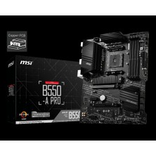 MSI Msı B550-A Pro Ddr4 3200MHZ 1xhdmı 1xdp 2xm.2 USB 3.2 Atx Am4 (Amd 5000/4000G/3000 Serileri Ile Uyumlu)