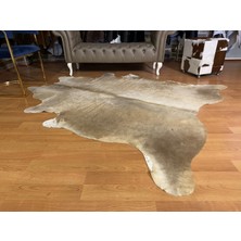 Fiesta Leather Art Hakiki Deri Dana Postu - Krem - 195 x 225 cm - 2260501000020