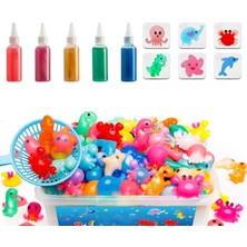 Popüler Sepet Magic Water Elf Aqua Gel Sihirli Su Oyuncak Seti 5 Adet Jel Şişe 6 Adet Kalıp