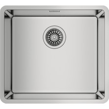 Teka BE LINEA RS15 45.40 Tezgahaltı Eviye Paslanmaz Çelik Gri 45 cm 115000006 Kare Şekil