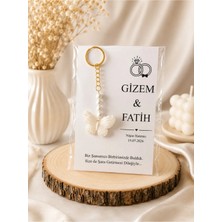 LMS Gift Incili Anahtarlık 15 Adet Hediyelik Söz , Nikah , Nişan , Düğün , Kına Hediyelik