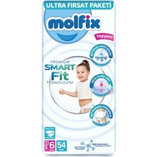 Molfix Premium Bebek Bezi Ultra Fırsat Paketi 6 Beden 15+ kg 54 Adet