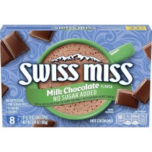 Swiss Miss Milk Chocolate Flavored No Sugar Added Hot Cocoa Mix Sıcak Çikolata 8 Adet 165 gr