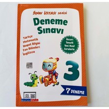 Salan Okul Salan Yayınları 3.Sınıf Sınav Ustası Deneme Sınavı Ciltsiz 200 Sayfa Türkçe