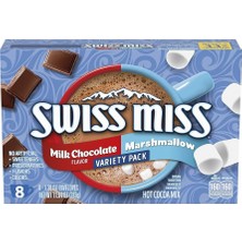 Swiss Miss Variety Pack Milk Chocolate & Marshmallow Flavored Hot Cocoa Mix Sıcak Çikolata 8 Adet 313 gr
