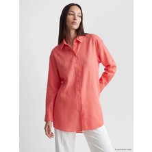 Lc Waikiki Yeni Sezon Pembe %100 Pamuklu Kadın Gömlek Tunik
