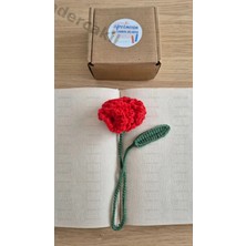 Öğretmene Özel Paketleme ile El Emeği Karanfil Kitap Ayracı  kadercakil