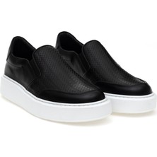 Cacharel Black Eva Sole 100% Leather Loafers