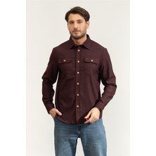 Harmont&blaıne Harmont Blaine Men's Shirt Burgundy