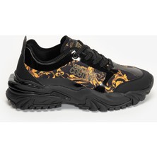 Versace Jeans Couture Printed Nylongummycoated Men's Sneakers Black