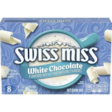 Swiss Miss White Chocolate Flavored Hot Drink Mix Sıcak Çikolata 8 Adet 313 gr