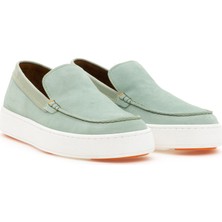 Cacharel Mint Green 100% Leather Loafers