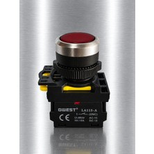 GWEST A5 - 01D 1nc Işıklı Yaylı Buton 220V Ac/dc Kırmızı