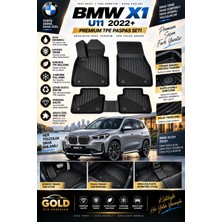 Bmw X1 U11 Hybrid 2022+ Uyumlu 3D Tpe Oto Paspas – Araca Özel Tam Uyumlu Havuzlu Kokusuz Kaymaz 4 Parça Paspas Seti
