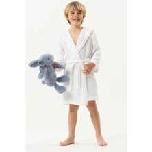 Motif Tekstil Mini Joone Waffle Pike Çocuk Bornozu %100 Pamuk