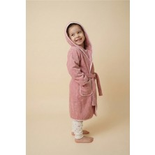 Motif Tekstil *ihraç Fazlası* Çocuk Bornozu Kapüşonlu Cepli Premium Microcotton %100 Pamuk -Hafif Kusurludur-