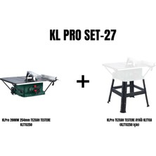 Klpro Set-27 (Klpro 2000W 254MM Tezgah Testere KLTTG250+TEZGAH Testere Ayağı)