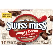 Swiss Miss Simply Cocoa Milk Chocolate Flavored Hot Cocoa Mix Sıcak Çikolata 8 Adet 193 gr
