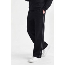 Soft & Basic Erkek Modal Kumaş Içi Polarlı Cepli Beli Bağcıklı Organik Pamuklu Düz Paça Eşofman Altı