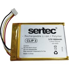 Aydogan's Ayd Jbl Clip 3 Uyumlu 3.7V 1000 Mah Soketli Batarya