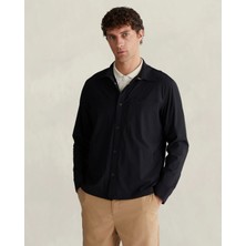 Gant Men's Black Shirt Collar Jacket