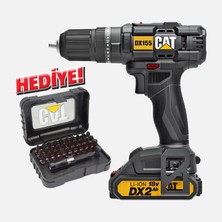 Cat DX155.1 18VOLT/2.0AH Li-Ion Dual Battery Professional Cordless Impact Drill