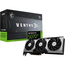 MSI Msı Geforce RTX5070TI 16G Ventus 3x Oc 16GB Gddr7 256BIT 1xhdmı 3xdp Ekran Kartı