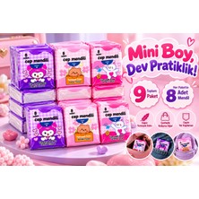HKNOVA 9 Paket 8'li Mini Cep Mendili – 72 Yaprak Taşınabilir Çanta Boy Yumuşak Doku Mendil