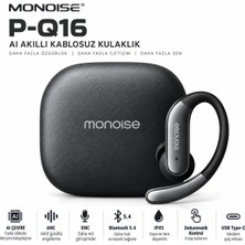 Monoise Monoıse P-Q16 Aı Çeviri Ows Anc Bluetooth 5.4 Kablosuz Spor Kulaklık Enc Ipx5