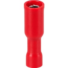 Powermaster PM-39064 0,5-1,5mm2 Kesit 24X7X5MM Soket Kırmızı Izoleli Kablo Pabucu (100'LÜ Paket)