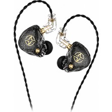 Wogel X3 Pro Siyah Profesyonel Dinamik Sürücü In Ear Monitör Iem Kablolu Kulak Içi Oyuncu Yayıncı Günlük Kullanım Kulaklık ( 3.5mm Jacklı )