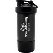Supplementhane Fitness Smart Shaker 550 ml + Toz Saklama Kablı - Siyah