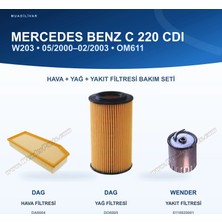 Mercedes Benz C (W203) / Mercedes Benz C (CL203) Hava+Yağ+Yakıt Filtre Bakım Seti