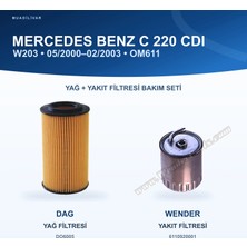 Mercedes Benz C (W203) / Mercedes Benz C (CL203) Yağ+Yakıt Filtre Bakım Seti